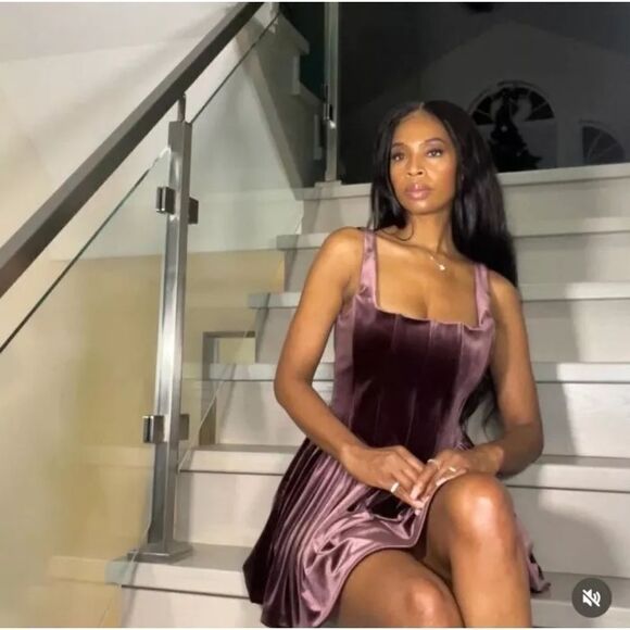 NWT NEW ZARA 2024 mauve GATHERED CORSETRY-INSPIRED DRESS corset rushed maroon - Picture 14 of 16